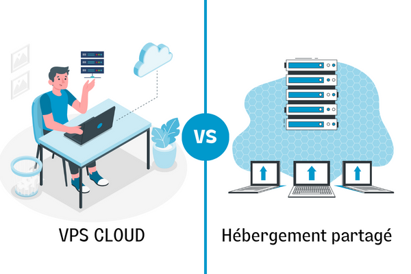 Les différences entre les VPS cloud et les services d'hébergement partagés